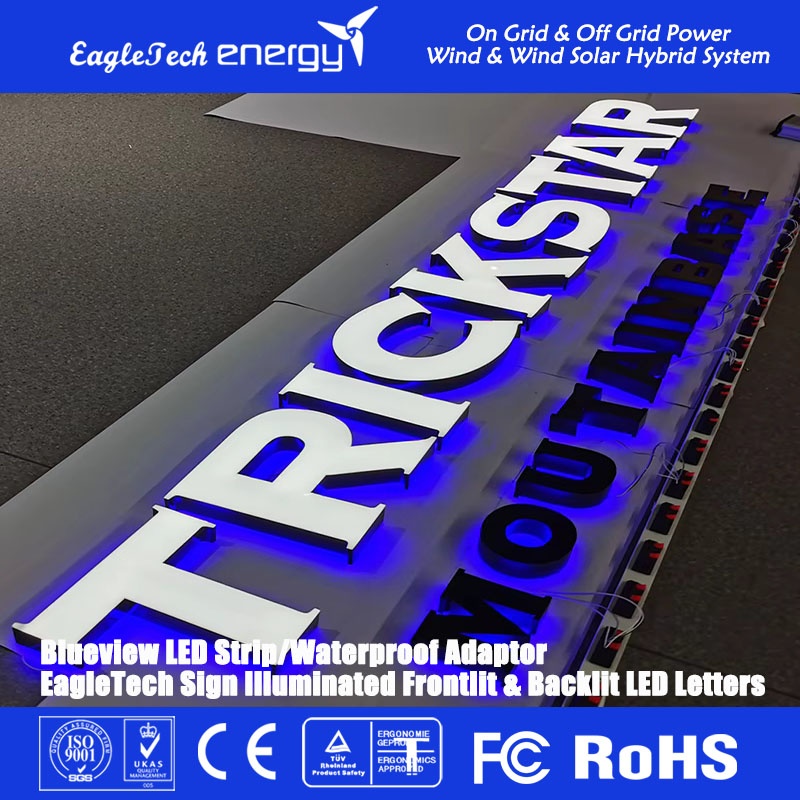 Frontlit and Backlit LED Channel Letters